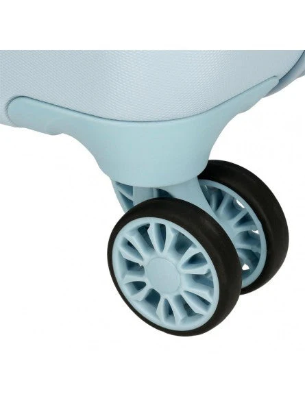 Maleta de cabina rígida Disney Happy Stitch Celeste 50cm - Image 7