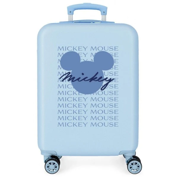 Maleta de cabina rígida Disney Mickey signature 55 cm Azul
