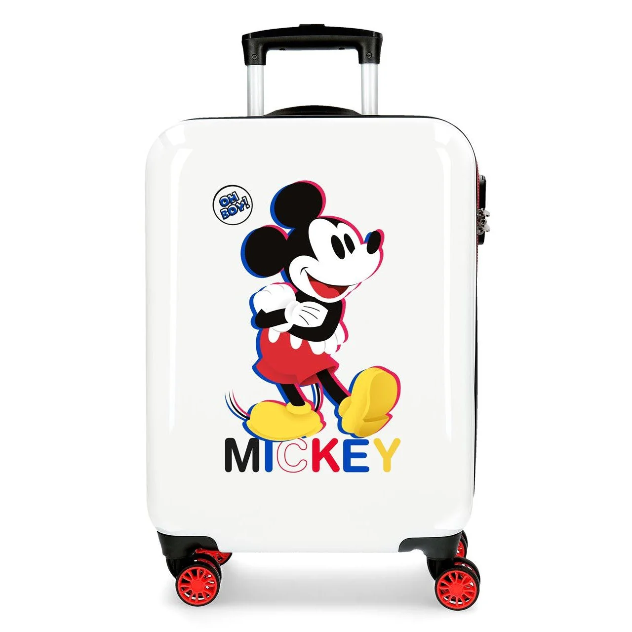 Maleta de cabina rígida MICKEY 3D 55cm Blanco - Image 9
