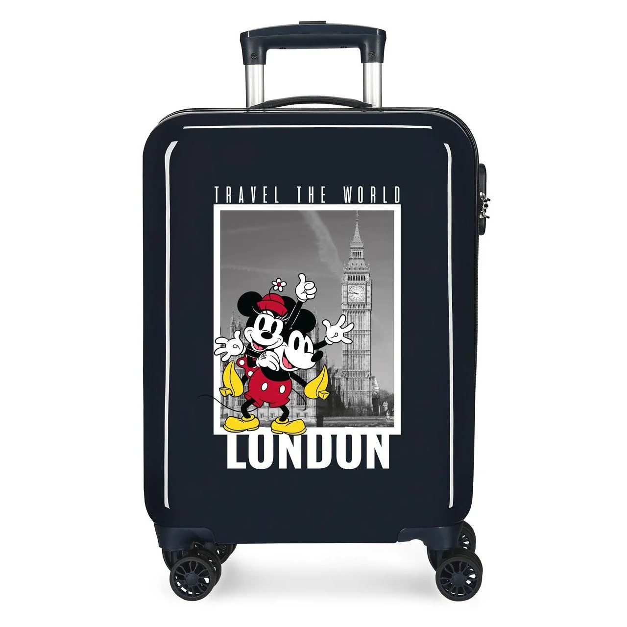 MALETA DE CABINA RÍGIDA MICKEY Y MINNIE LONDRES 55 CM - Image 9