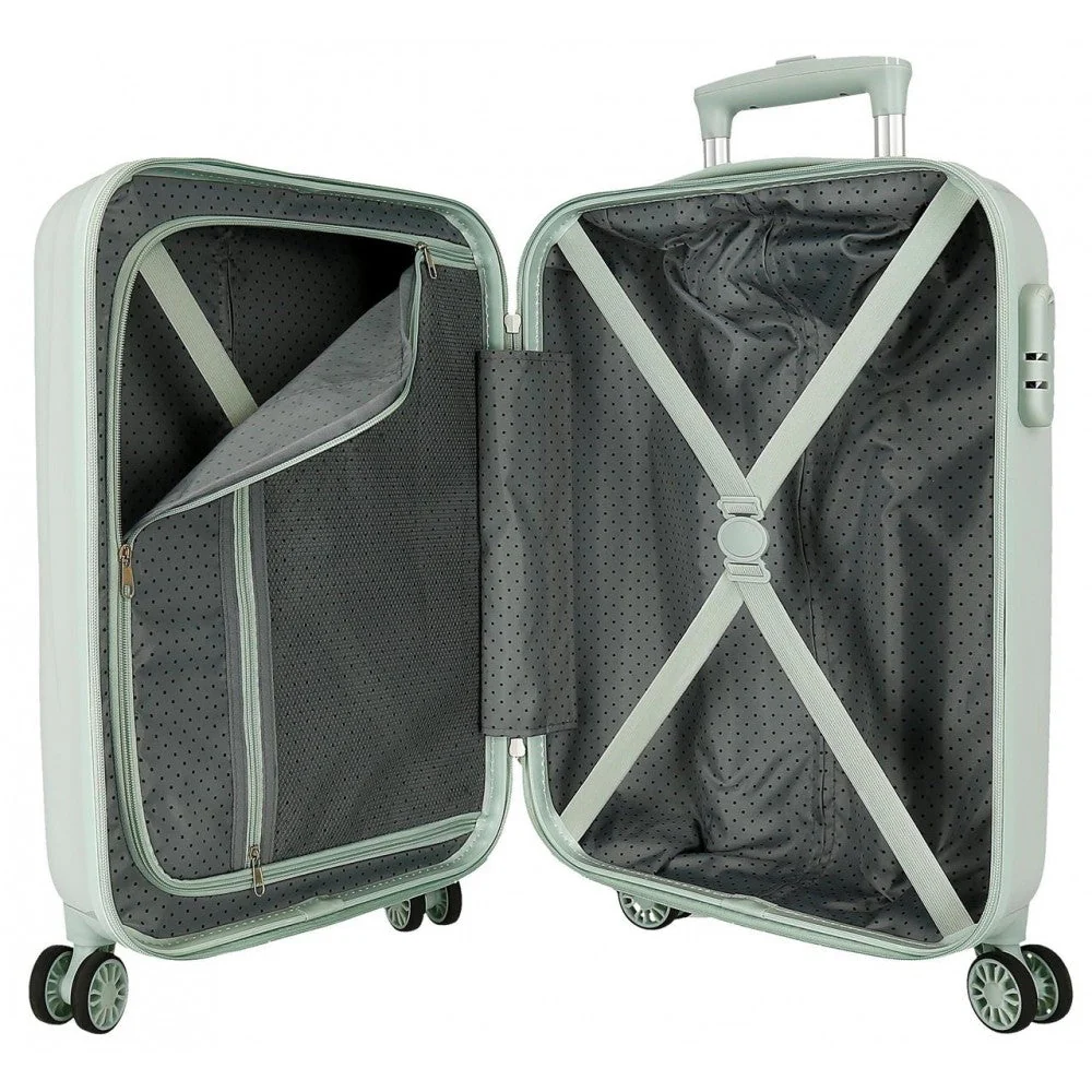 Maleta de cabina rígida Minnie Nature 55 cm verde menta - Image 8
