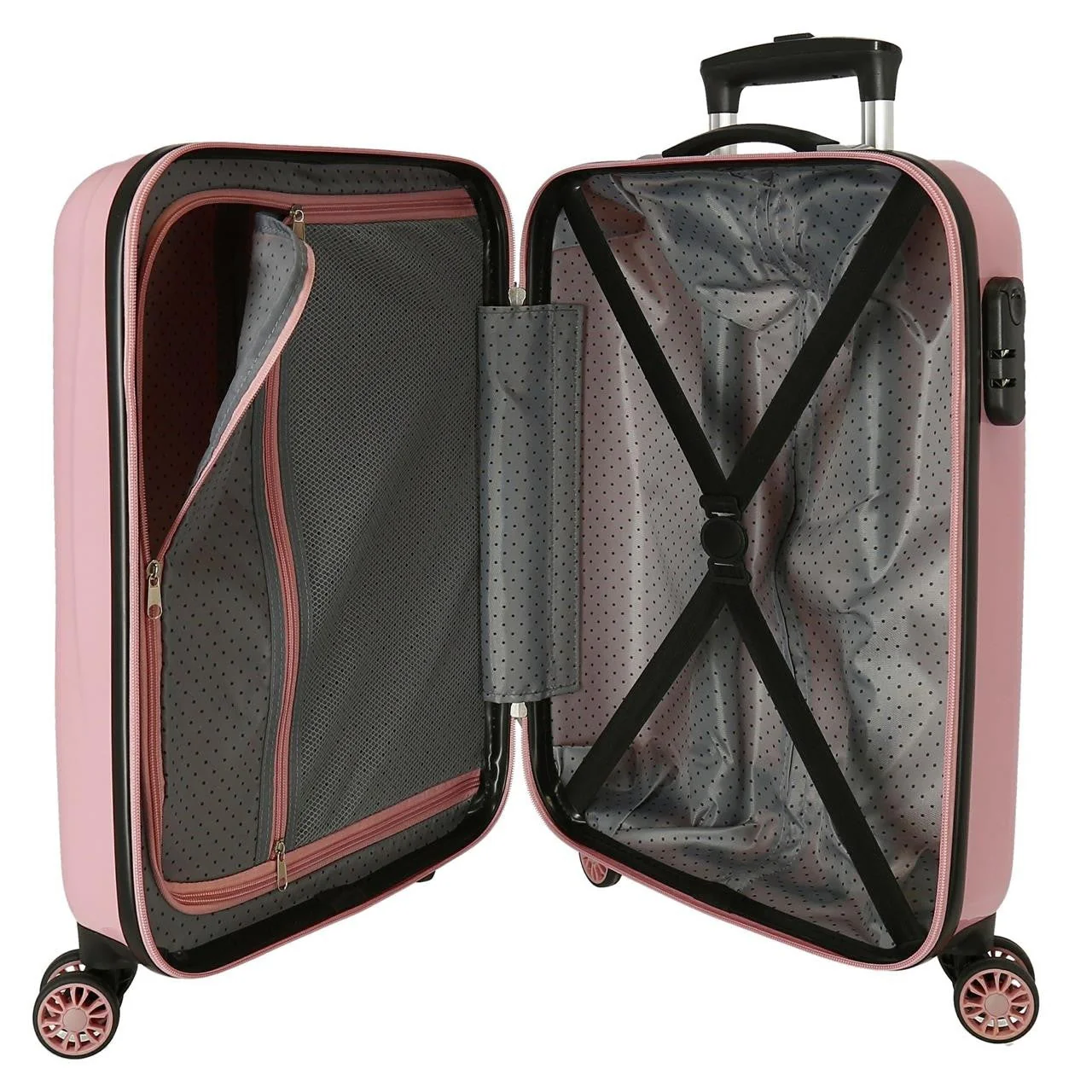 MALETA DE CABINA RÍGIDA MINNIE Y MICKEY PARIS 55 CM - Image 3
