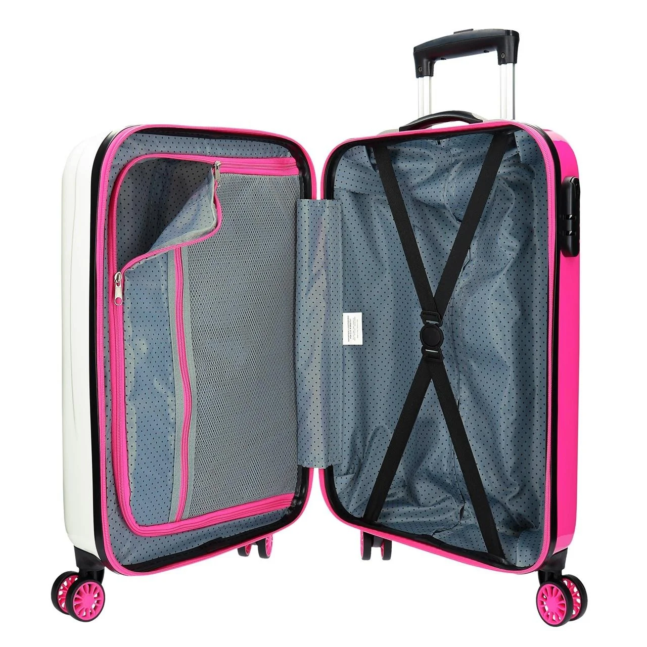 MALETA DE CABINA ROLL ROAD ARCOIRIS EVERYTHING OK RÍGIDA 55CM BLANCO - Image 3