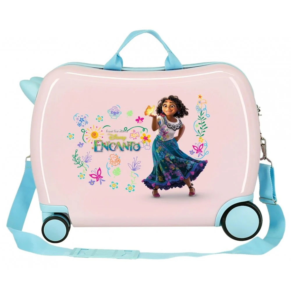 Maleta infantil 2 ruedas multidireccionales Encanto Mirabel Rosa - Image 2