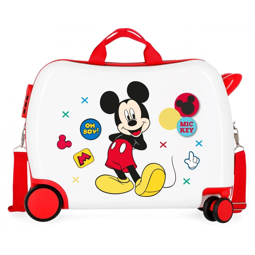 Maleta infantil 2 ruedas multidireccionales Mickey Enjoy the Day Oh Boy - Image 4