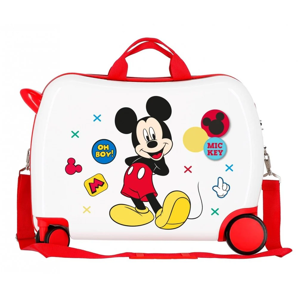 Maleta infantil 2 ruedas multidireccionales Mickey Enjoy the Day Oh Boy - Image 5