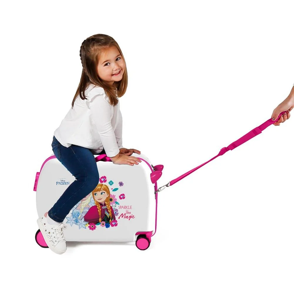 Maleta infantil 2 ruedas multidireccionales Sparkle Frozen - Image 6