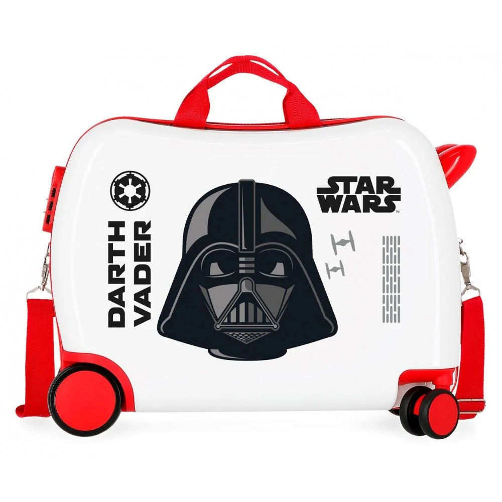 Maleta infantil 2 ruedas multidireccionales Star Wars Darth Vaider Blanco - Image 10