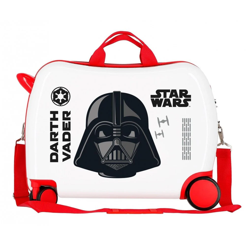 Maleta infantil 2 ruedas multidireccionales Star Wars Darth Vaider Blanco - Image 11