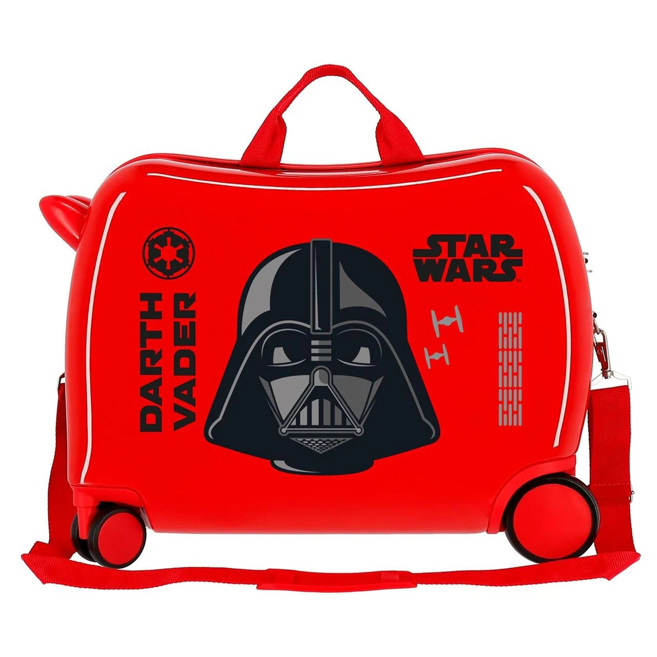 Maleta infantil 2 ruedas multidireccionales Star Wars Darth Vaider Blanco - Image 2