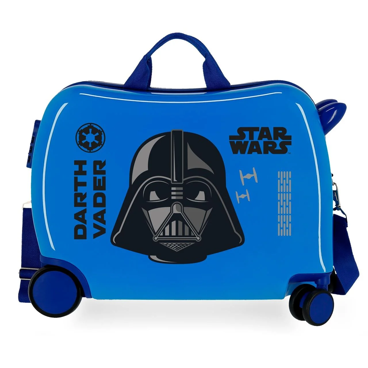 Maleta infantil 2 ruedas multidireccionales Star Wars Darth Vaider Blanco - Image 7