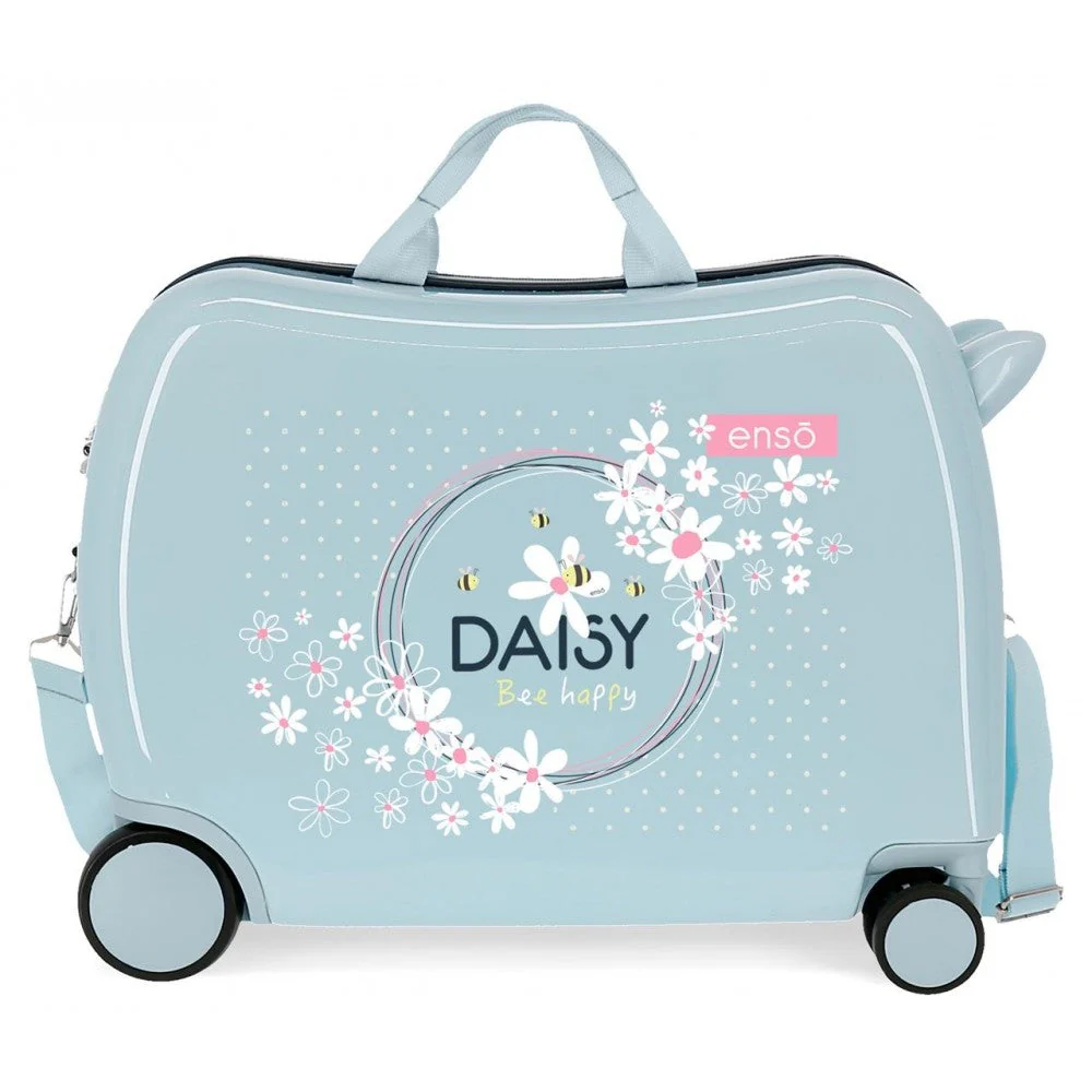 Maleta infantil Enso Daisy Azul claro 2 ruedas multidireccionales - Image 8