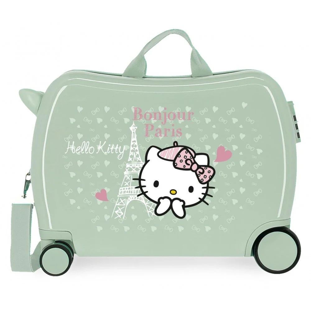 Maleta infantil Hello Kitty Paris 2 ruedas multidireccionales - Image 2