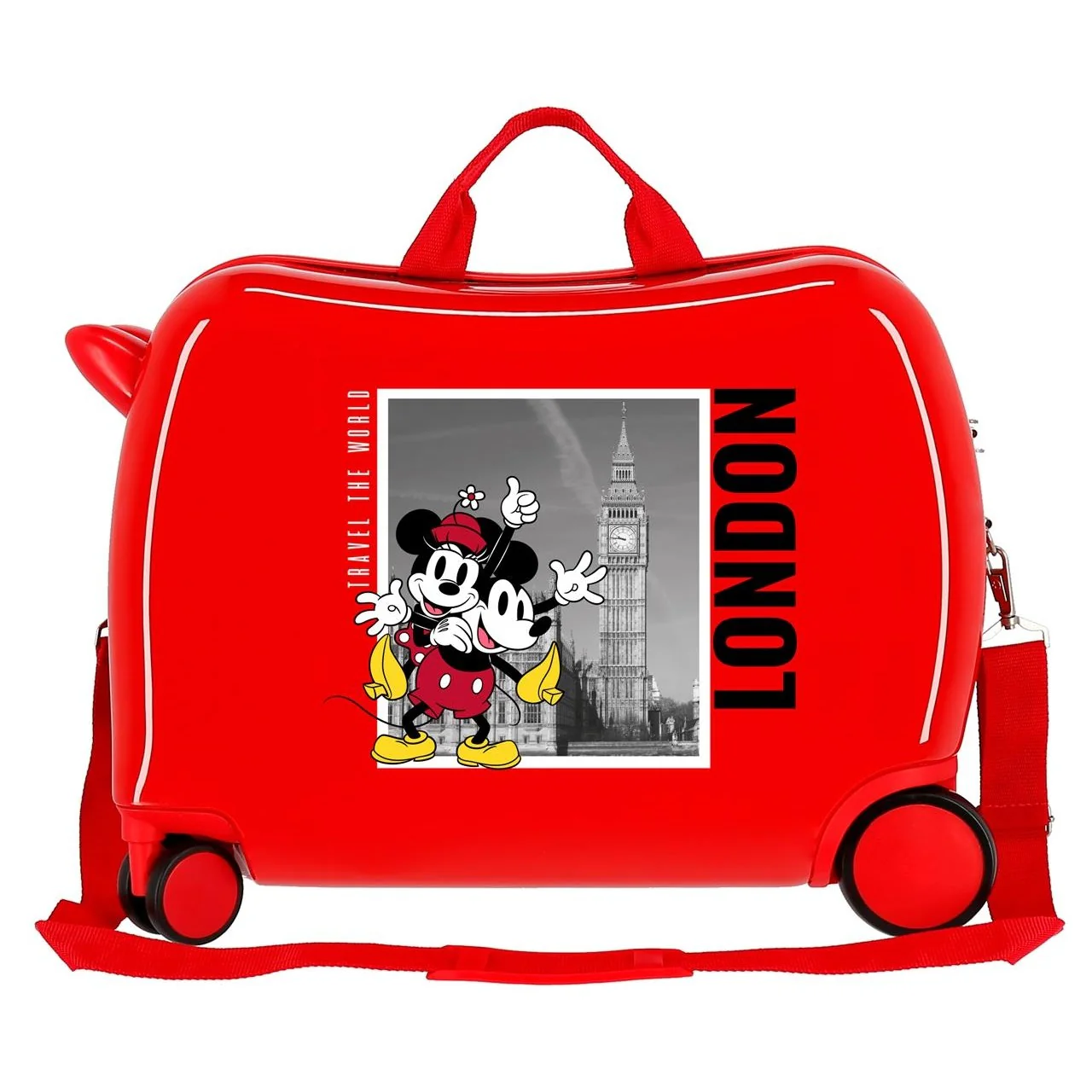 MALETA INFANTIL MICKEY Y MINNIE LONDRES 2 RUEDAS MULTIDIRECCIONALES - Image 3