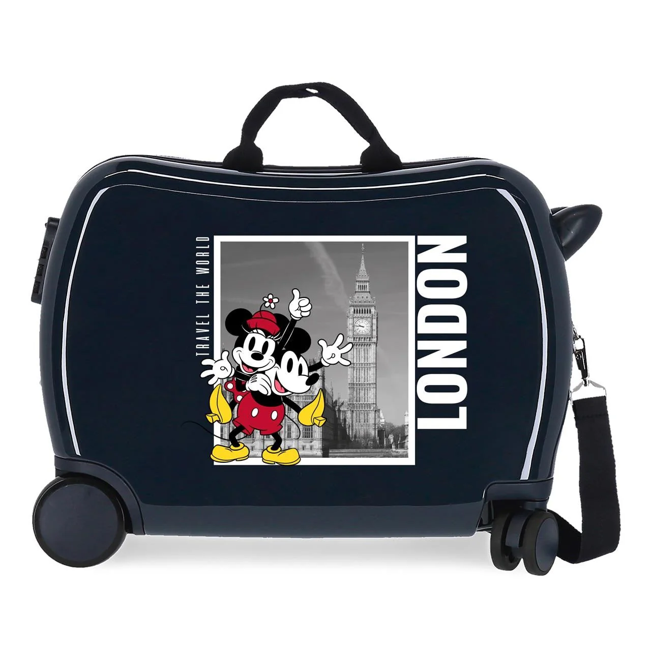 MALETA INFANTIL MICKEY Y MINNIE LONDRES 2 RUEDAS MULTIDIRECCIONALES - Image 8
