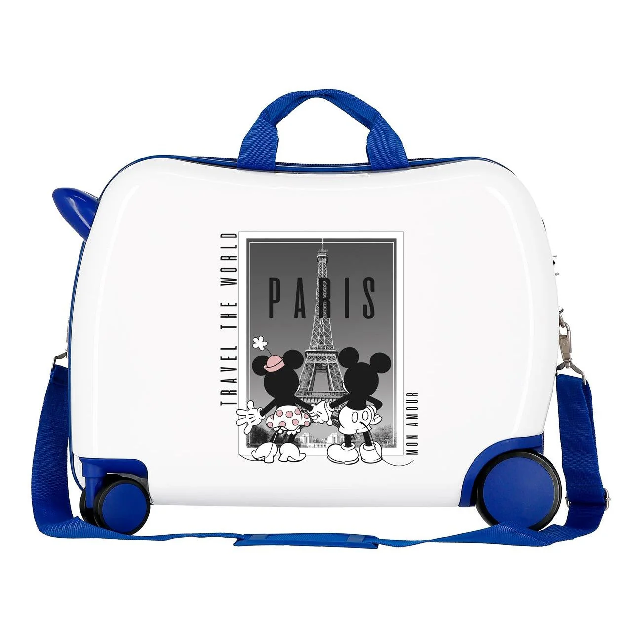 MALETA INFANTIL MINNIE Y MICKEY PARIS 2 RUEDAS MULTIDIRECCIONALES BLANCO - Image 6