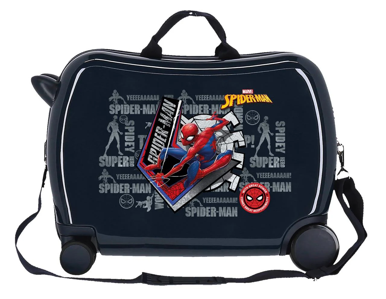 Maleta Infantil Spiderman Great Power 4 ruedas - Image 6