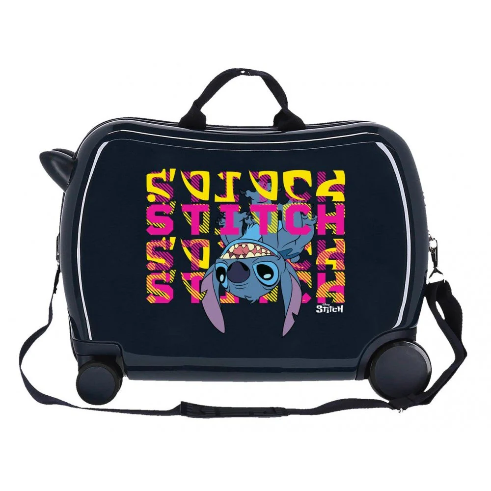 Maleta infantil Stitch Face down 2 ruedas multidireccionales marino - Image 10