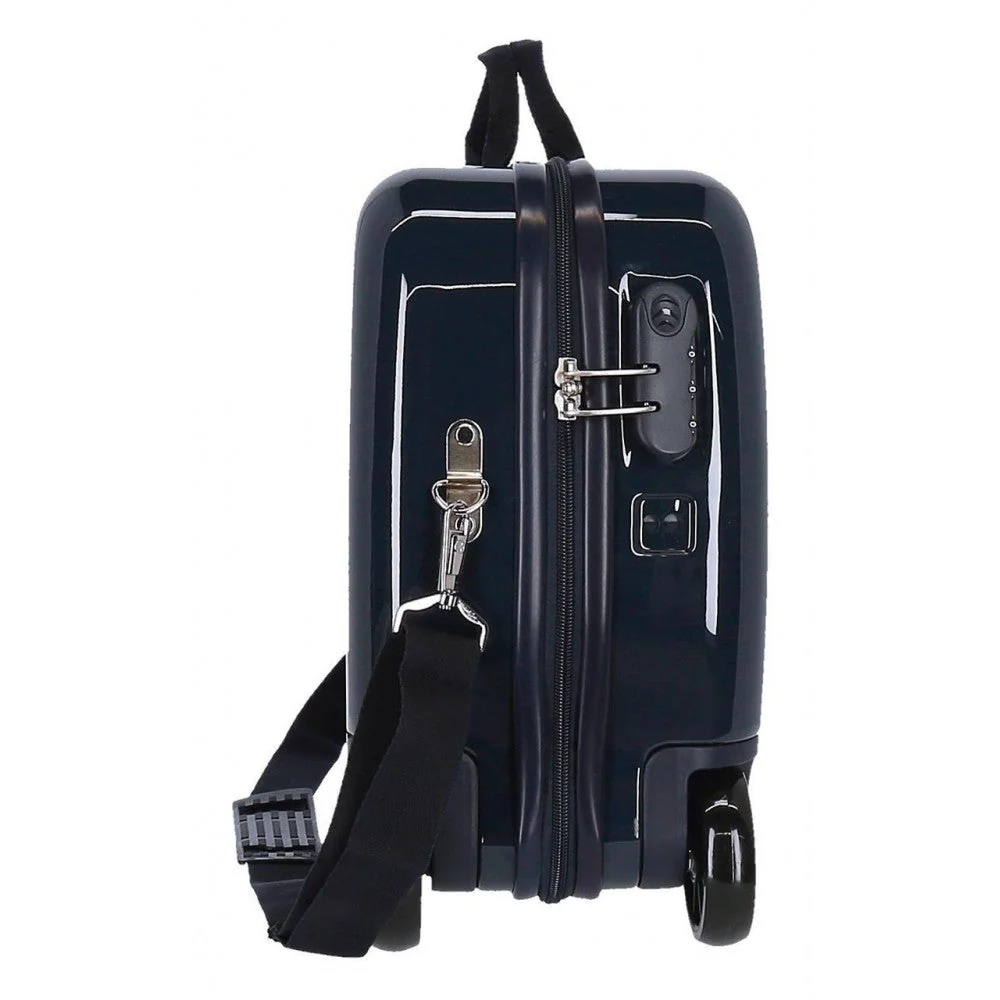 Maleta infantil Stitch Face down 2 ruedas multidireccionales marino - Image 13