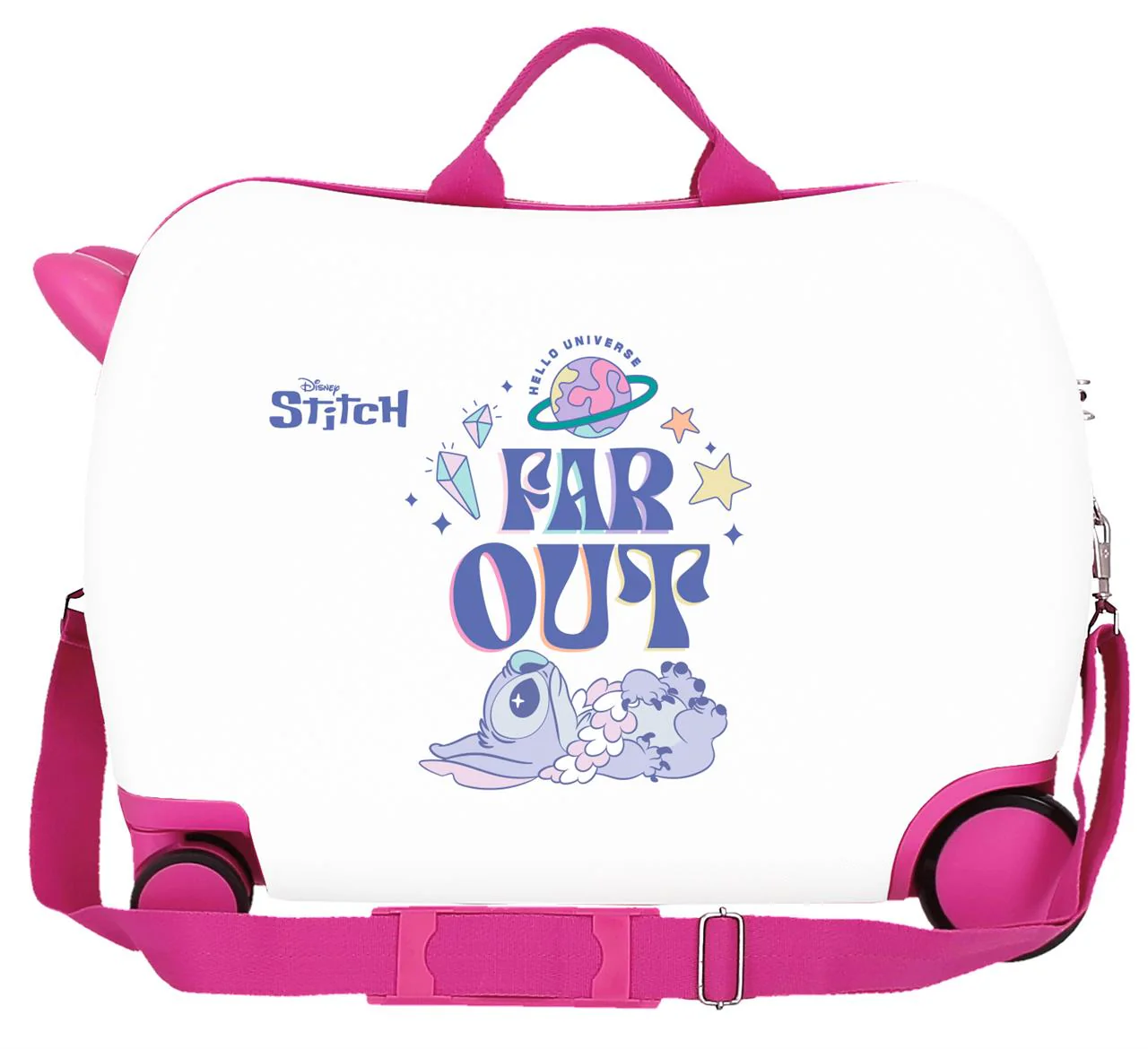 Maleta infantil Stitch FAR OUT 4 ruedas multidireccionales - Image 6