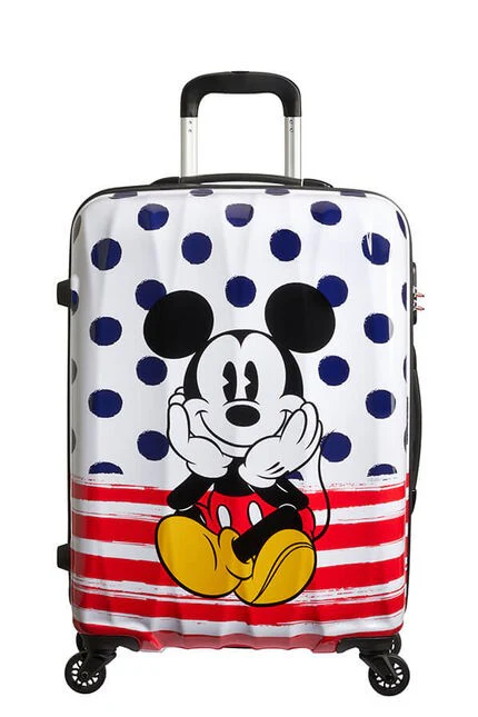 MALETA MEDIANA 65CM MICKEY BLUE DOTS DISNEY LEGENDS DE AMERICAN TOURISTER - Image 5