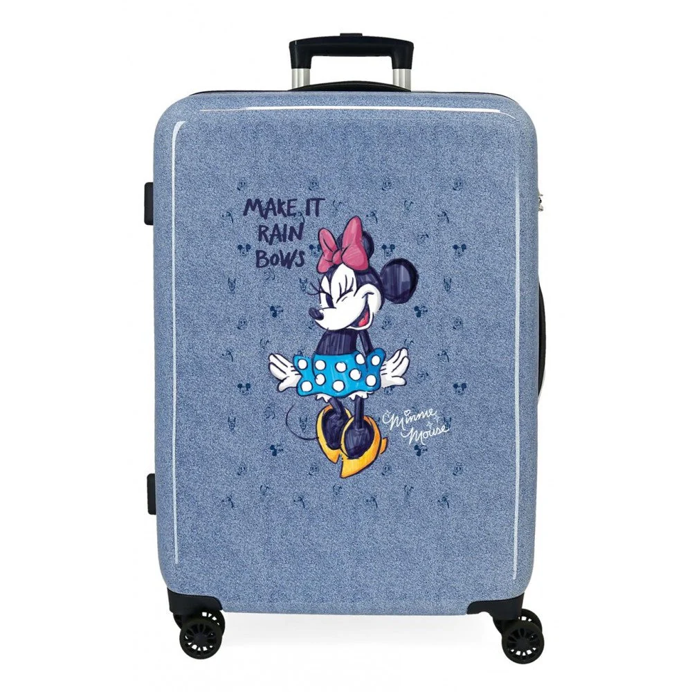 Maleta mediana Minnie Make it Rain Bows rÃgida 68cm