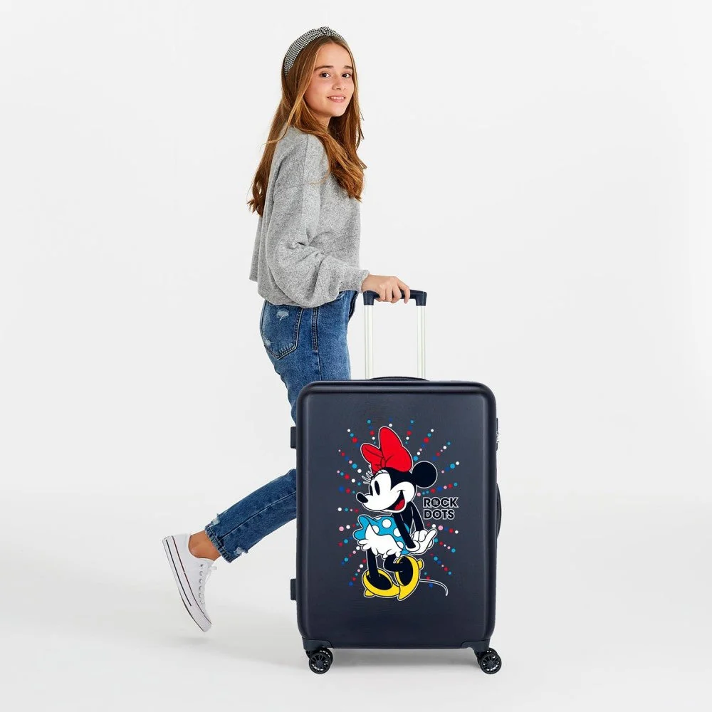 Maleta mediana Minnie rígida 68cm Rock Dots Azul - Image 9