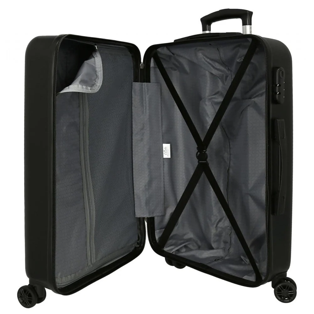Maleta Mediana Roll Road Next Level rígida 65cm negro - Image 3