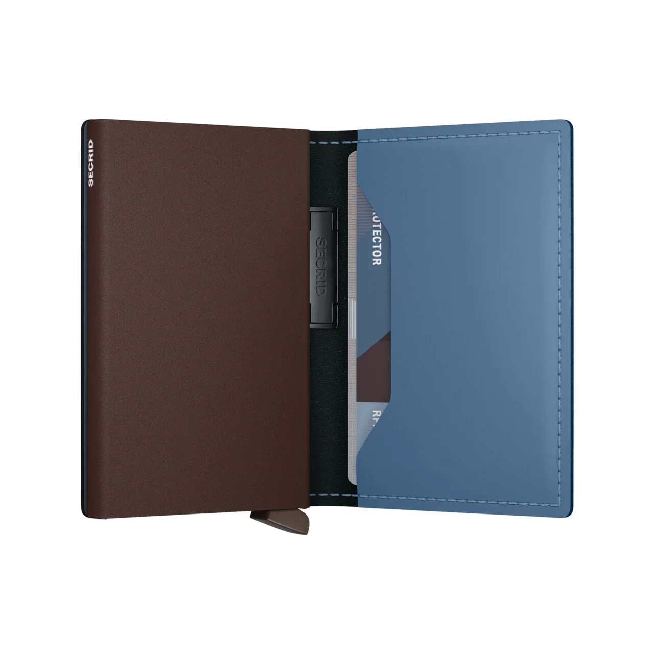 SECRID BANDWALLET MATTE STEEL BLUE - BROWN - Image 4