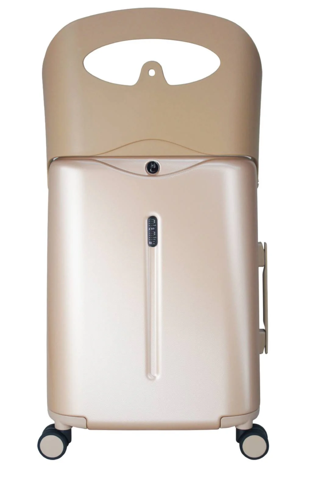 MIAMILY MALETA DE CABINA CON ASIENTO -CARRY ON- Champagne Gold