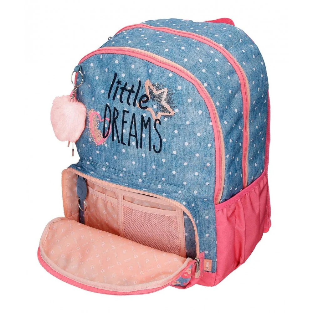Mochila Enso Little Dreams doble compartimento adaptable Rosa - Image 10