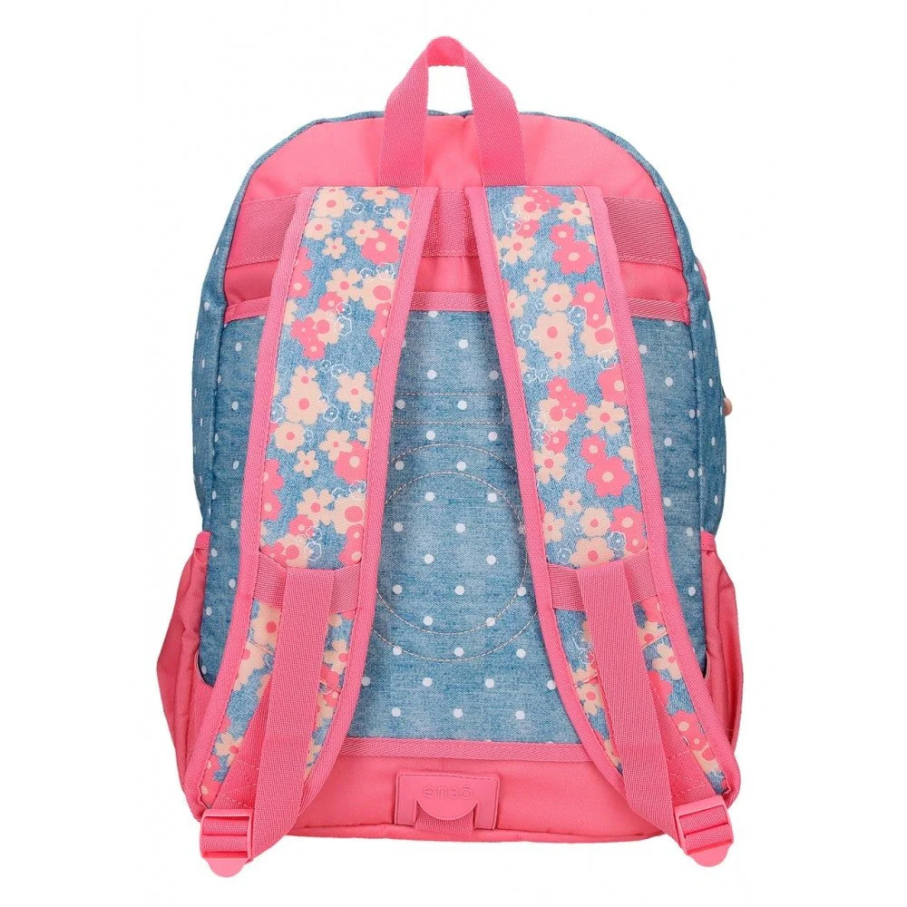 Mochila Enso Little Dreams doble compartimento adaptable Rosa - Image 11