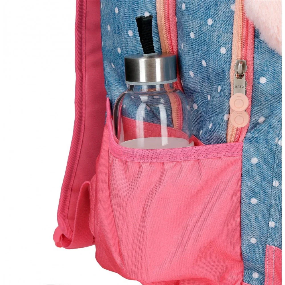 Mochila Enso Little Dreams doble compartimento adaptable Rosa - Image 3