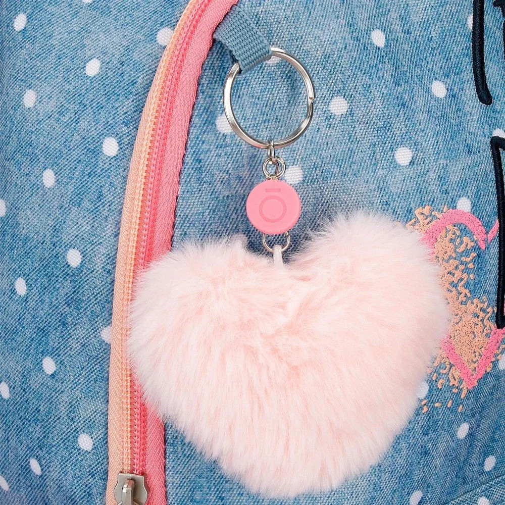 Mochila Enso Little Dreams doble compartimento adaptable Rosa - Image 8