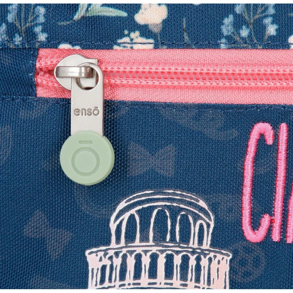Mochila Enso Little Dreams doble compartimento adaptable Azul - Image 5