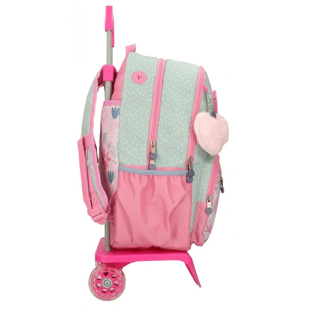 Mochila Enso Love ice cream  doble compartimento con carro - Image 2