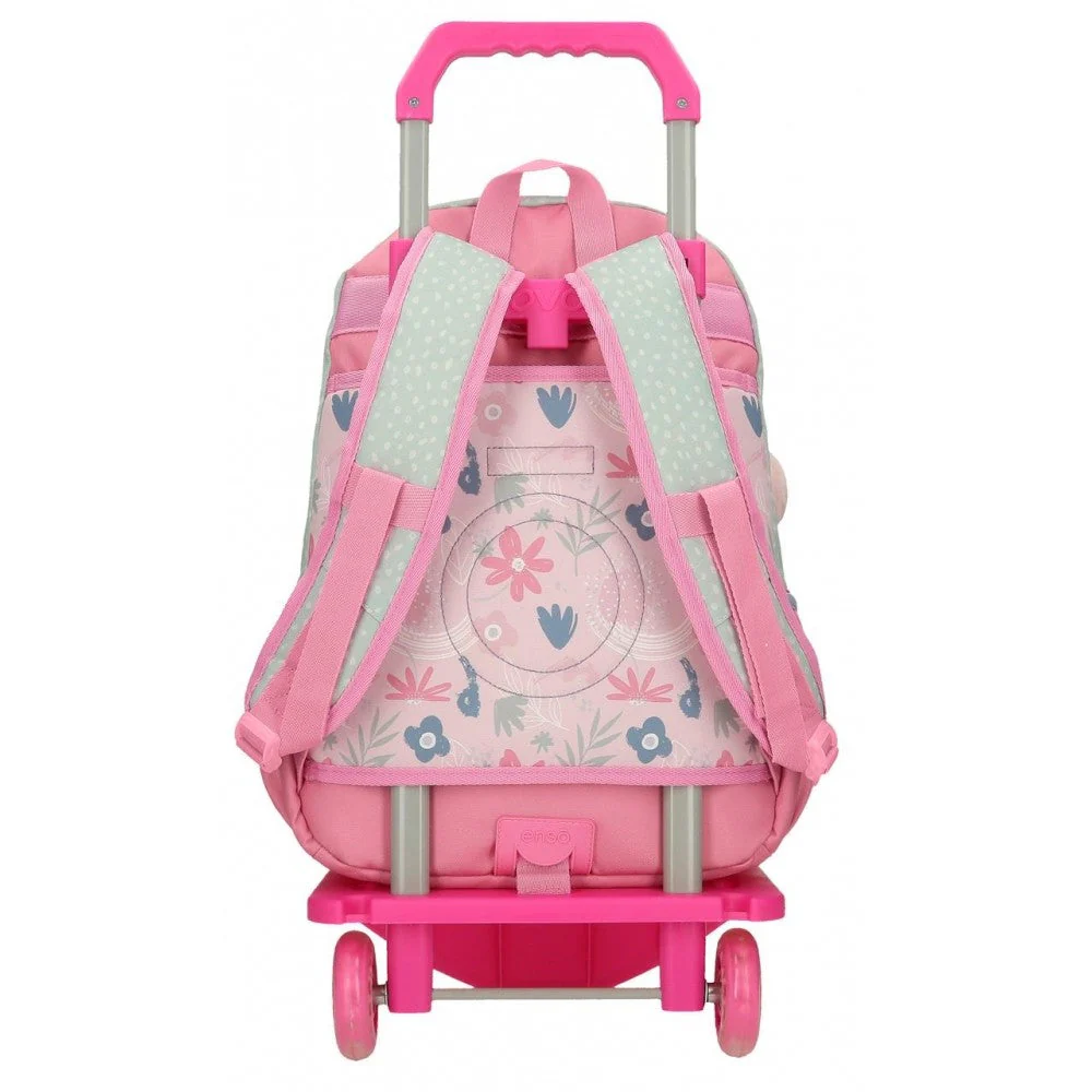 Mochila Enso Love ice cream  doble compartimento con carro - Image 3