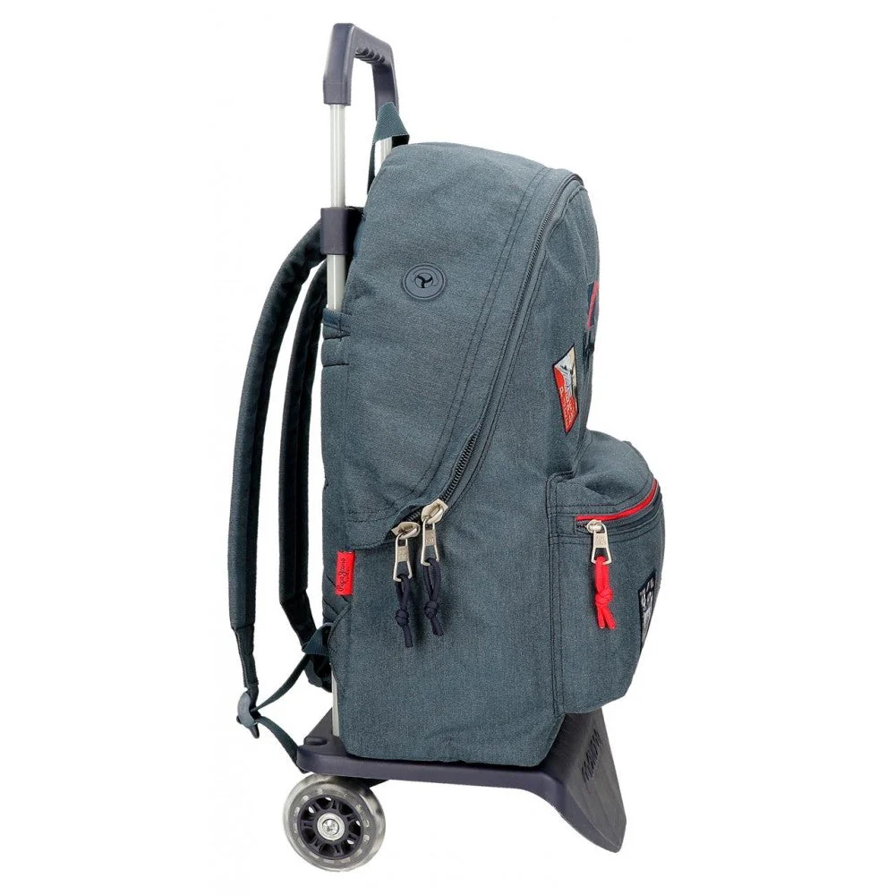Mochila Escolar adaptable Pepe Jeans Kay con carro - Image 3