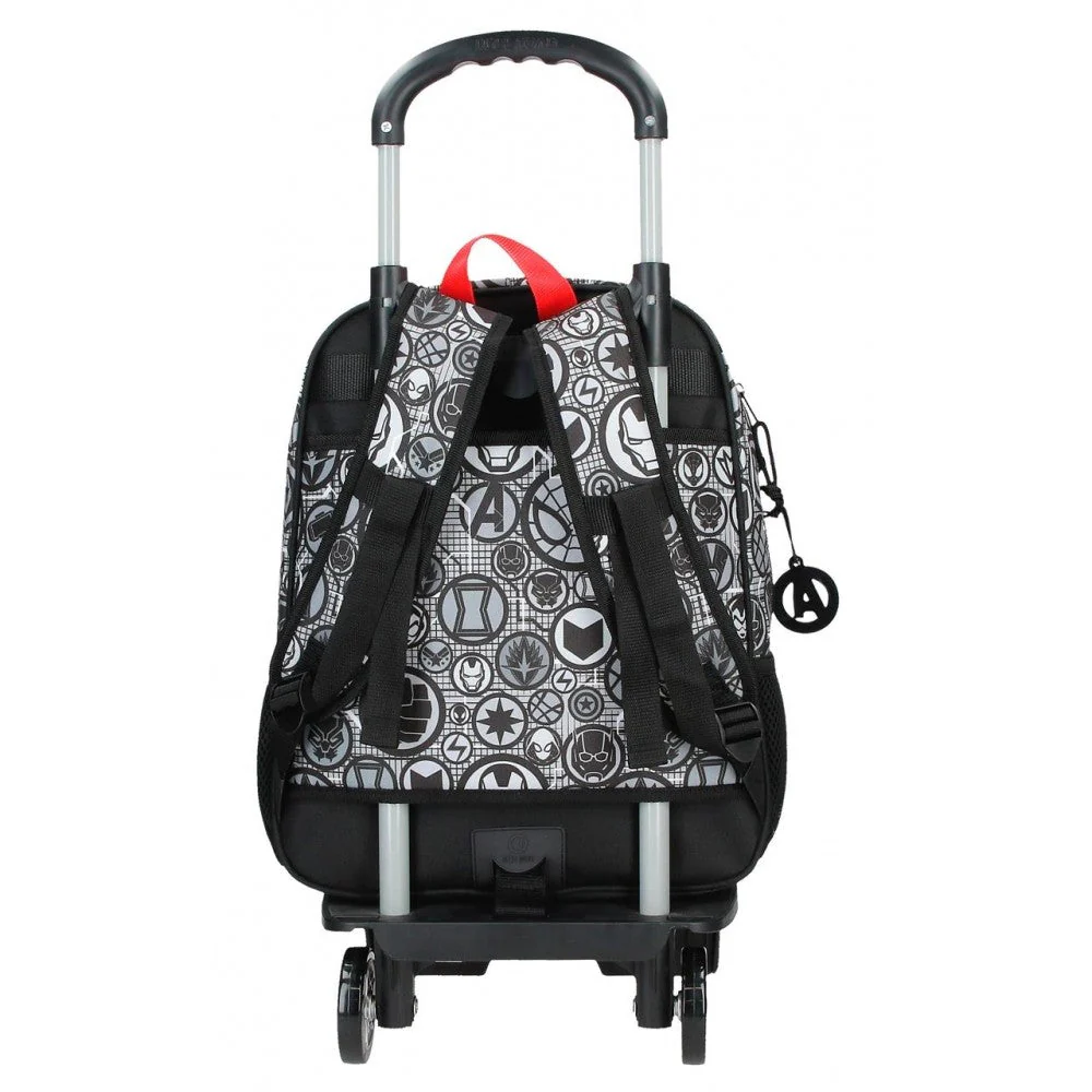 Mochila Escolar Avengers Heroes 38cm con carro - Image 7