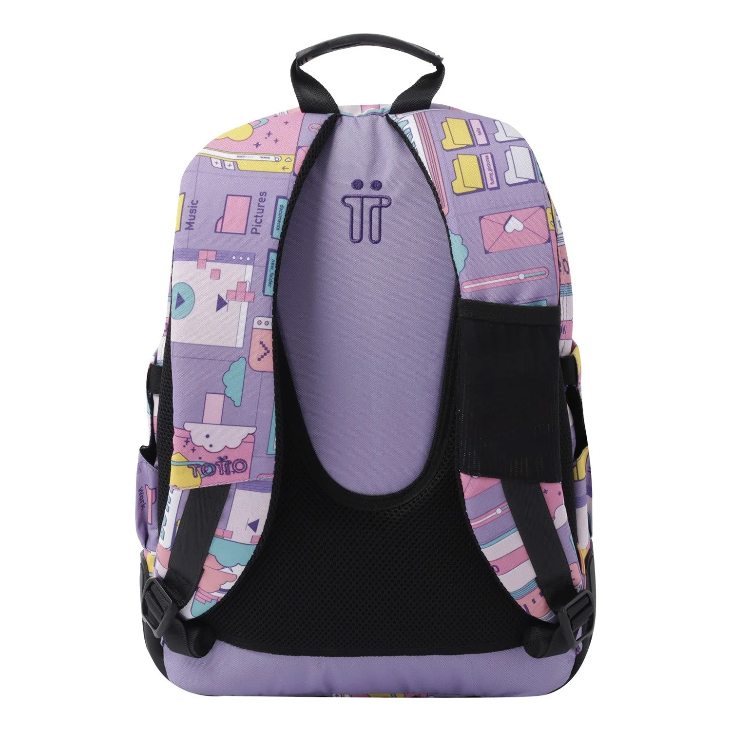 Mochila escolar - Crayoles- 2QI - Morado Ciber de TOTTO - Image 3