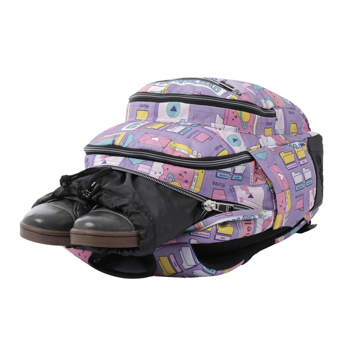 Mochila escolar - Crayoles- 2QI - Morado Ciber de TOTTO - Image 6