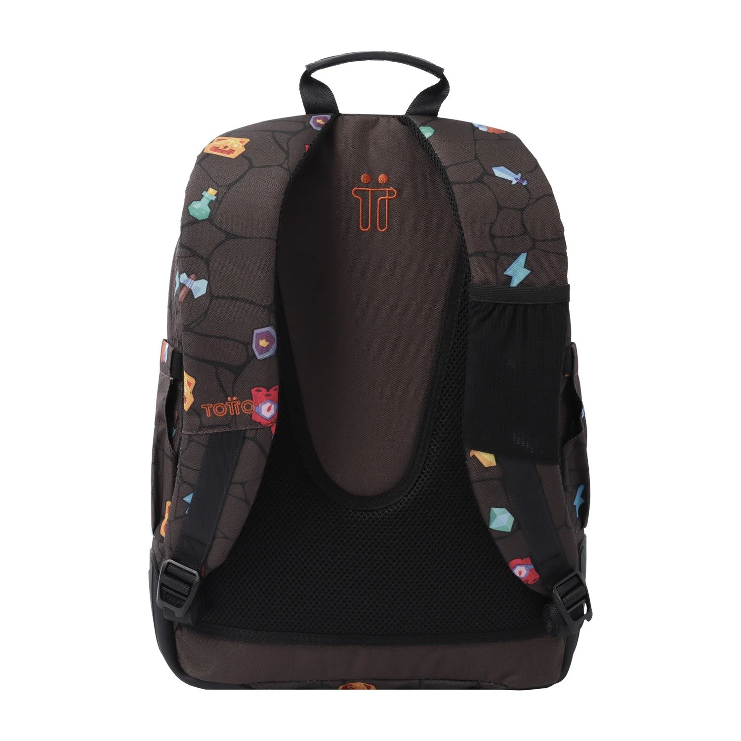 Mochila escolar - Crayoles- 3Y7 - Estampado Videojuego de TOTTO - Image 3