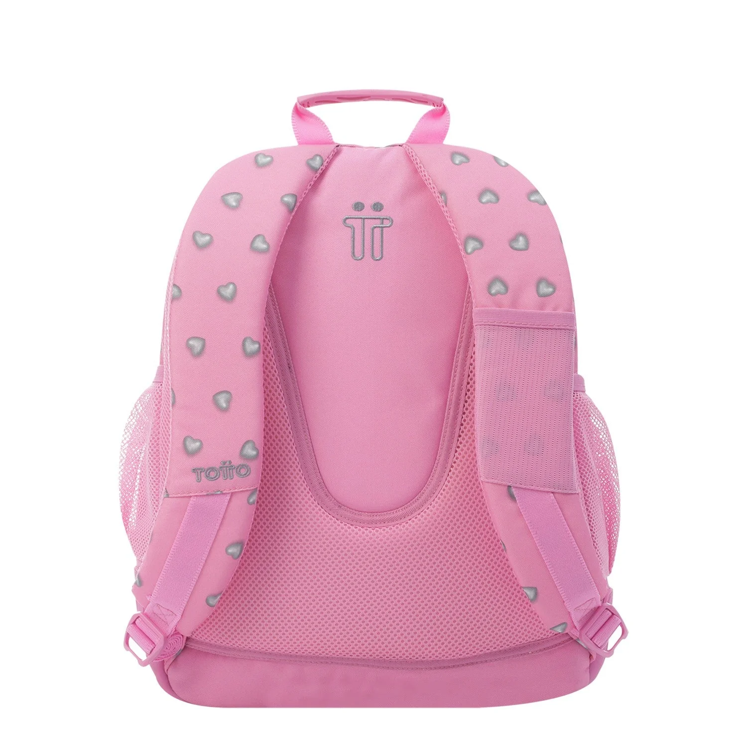 Mochila escolar - Crayoles- 7IU - Corazones Rosas de TOTTO - Image 3