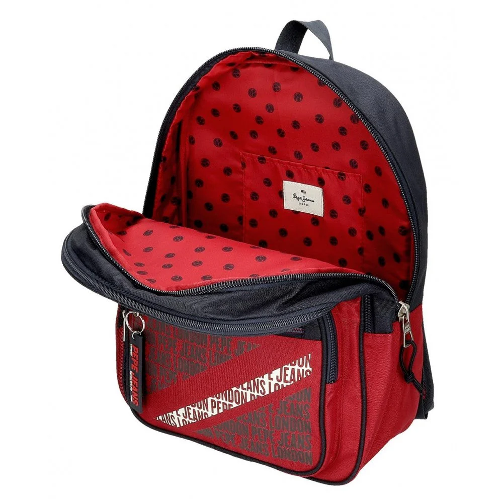 Mochila escolar dos compartimentos Pepe Jeans Clark 40cm - Image 7