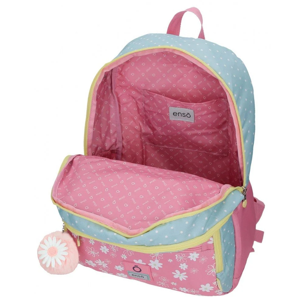 Mochila Escolar Enso Daisy con carro rosa - Image 2