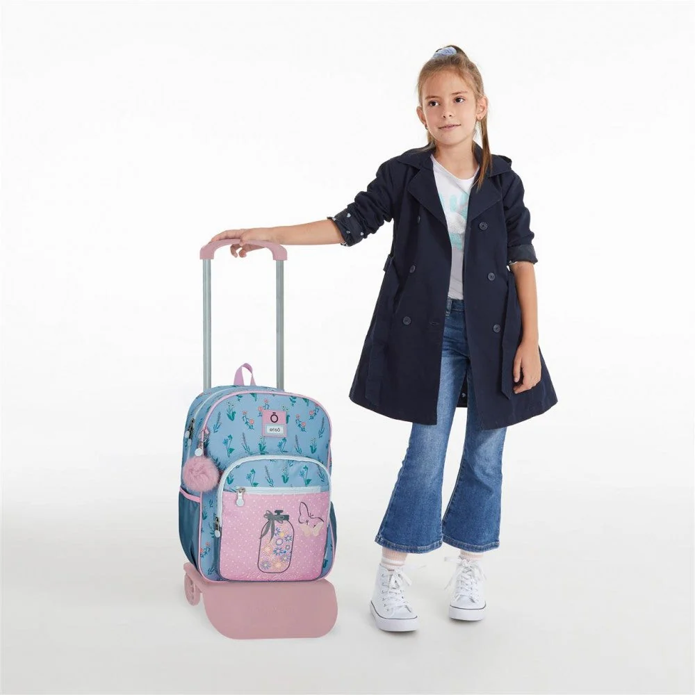 Mochila Escolar Enso We Love Flowers con carro - Image 2