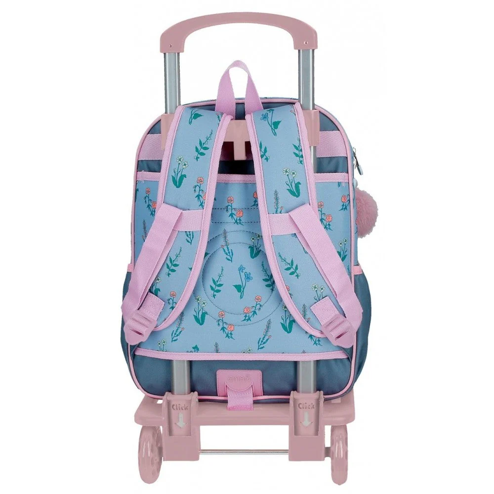 Mochila Escolar Enso We Love Flowers con carro - Image 3