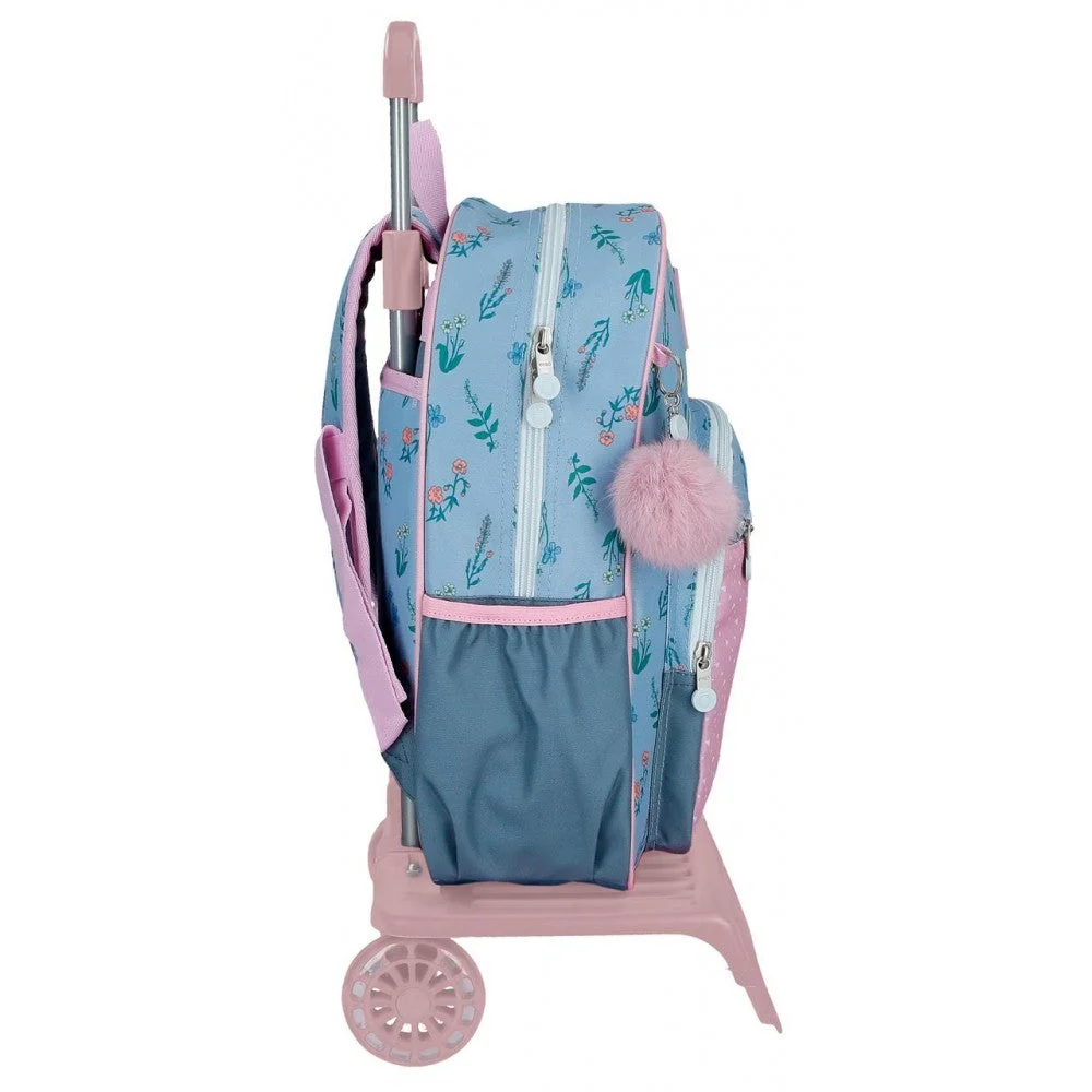 Mochila Escolar Enso We Love Flowers con carro - Image 4