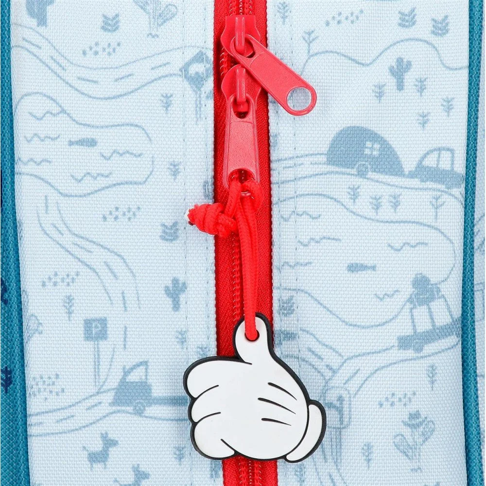 Mochila escolar Mickey Road Trip 38cm con carro - Image 3