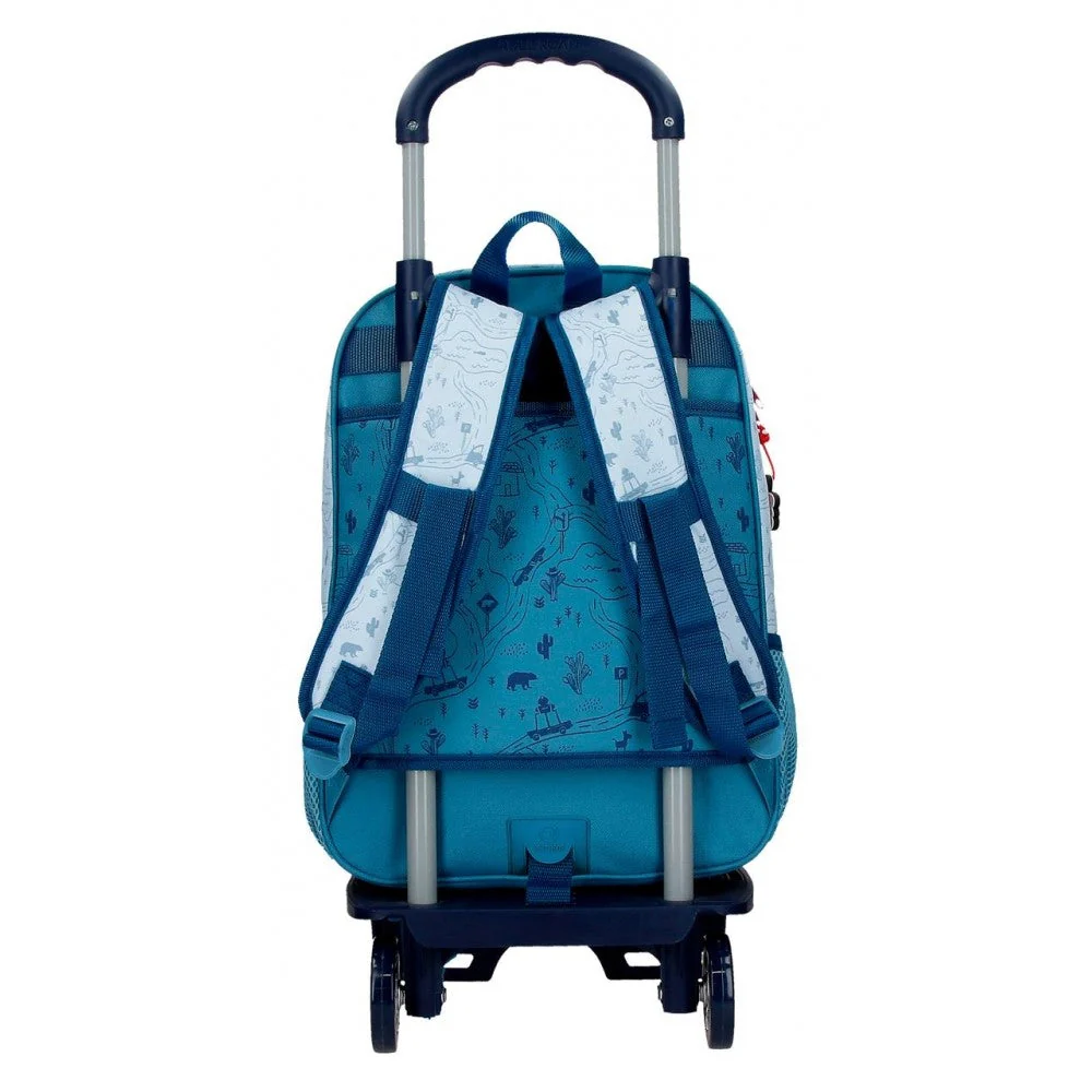 Mochila escolar Mickey Road Trip 38cm con carro - Image 6